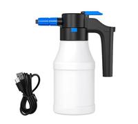 Spruzzatore a schiuma per lavaggio auto, flacone spray ricaricabile senza fili, atomizzatore a pressione grandangolare da 1,5 l con forte azione a pompa, spruzzatore d'acqua per la pulizia automatica