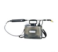 Spruzzatore a spalla da giardino, 5 l, a 3 velocità, alimentato a batteria, per la cura del prato e la pulizia della casa (grigio)