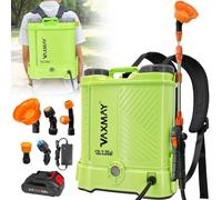Spruzzatore a zaino alimentato a batteria da 3,2 galloni, VAXMAY 80 PSI Spruzzatore elettrico Graden funziona con batteria Makita da 18 V, spruzzatore per prato con bacchetta telescopica, 5 ugelli
