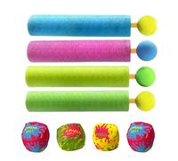 Spruzzatore Acqua Per Bambini, Giocattoli Schiuma Marina Spruzzatore Acqua, 4 Pezzi Pistole Acquatiche e Palla per Bambini Feste in Piscina Spiaggia Giochi All Aperto Compleanno Raduni Familiari Batta