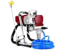 Spruzzatore airless con manometro e pressione di spruzzo regolabile per vernici murali in lattice e dispersione