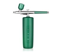 Spruzzatore atomizzatore Nano Mini compressore d'Aria Set Spazzola ad Aria Pistola a spruzzo for Vernice for Nail Art Tattoo Craft Cake Face Ampia Applicazione(2-Blackish Green)