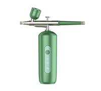 Spruzzatore atomizzatore Nano Mini compressore d'Aria Set Spazzola ad Aria Pistola a spruzzo for Vernice for Nail Art Tattoo Craft Cake Face Ampia Applicazione(3-Blackish Green)
