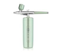 Spruzzatore atomizzatore Nano Mini compressore d'Aria Set Spazzola ad Aria Pistola a spruzzo for Vernice for Nail Art Tattoo Craft Cake Face Ampia Applicazione(2-Light Green)
