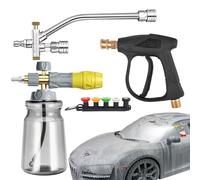 Spruzzatore autolavaggio,Generatore di schiuma a pressione & Rondella ad alta pressione | Montaggio facile detergente resistente all'abrasione per facciate di casa tetti vialetti camion pavimento