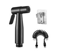 Spruzzatore Bidet Doccetta Bidet Set Doccia Bidet WC In Acciaio Inossidabile Doccetta per WC Bidet Idroscopino per WC per Doccia Bagno Igiene Carta Igienica Pannolini Pulizia (Nero)