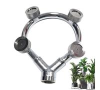 Spruzzatore con ugello anulare multifunzionale | Ugelli per tubi da giardino Spruzzatore multitesta Ugelli porosi atomizzanti,Ugello atomizzatore rimovibile regolabile per irrigazione di fiori di pian