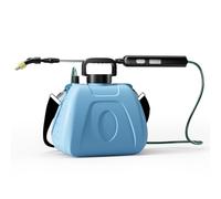 Spruzzatore da giardino a batteria da 2 galloni - Spruzzatore elettrico con bacchetta retrattile, 4 ugelli nebulizzatori e manico ricaricabile USB, spruzzatori a pompa dell'acqua con tracolla