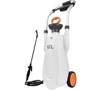 Spruzzatore da giardino con pompa a pressione da 3 galloni con scatola portaoggetti, portatile e comodo spruzzatore per tubo da giardino per la cura del prato e uso esterno