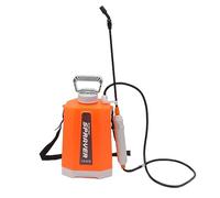 Spruzzatore da Giardino Elettrico Regolabile Compatto Portatile Comodo Design Montato Sulla Spalla Multifunzionale per Irrigare Fiori con 3 Ugelli (ORANGE)