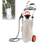 Spruzzatore da giardino, spruzzatore a carrello a pressione regolabile, riempitrice per ciotola grande, modalità di spruzzo spot/continuo, valvola di sicurezza automatica per lavaggio auto e