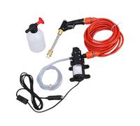 Spruzzatore d'acqua ad alta pressione, kit con pompa per lavaggio auto, strumento di irrigazione con tubo flessibile per prato, piante, lavaggio auto, doccia per animali domestici all'aperto