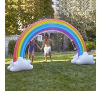 Spruzzatore d'acqua arcobaleno gonfiabile per bambini, feste estive in
