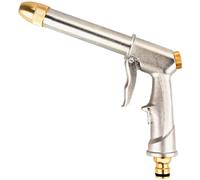 Spruzzatore d'acqua per il lavaggio dell'auto e l'irrigazione dei fiori con spray ad alta pressione regolabile, design a prova di perdite, adatto per la pulizia di vetro, pavimenti e altro (argento)