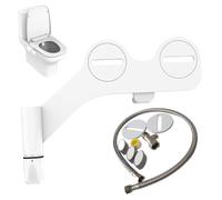 Spruzzatore di bidet Attaccamento bidet per toilette UK, water bidet Attachment, spruzzatore bidet ultra-slim con ugello a doppio ugello, pressione regolabile a spruzzo di bidet non elettriche per la
