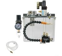 Spruzzatore di lubrificazione per pompe di raffreddamento con base magnetica e albero flessibile, con valvola solenoide e regolatore di pressione per regolazione del flusso (24 V)