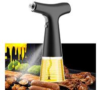 Spruzzatore di Olio da 2 Pezzi da 240 Ml per Cucinare, Olio Leggero E Basso Contenuto di Grassi, Dieta Sana, Cambio di Tipo C, per Cucina/Barbecue/Insalata/Cottura al Forno Black