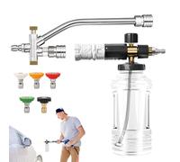 Spruzzatore di sapone per lavaggio auto, spruzzatore di schiuma, modalità regolabile, kit ugello spray ad alta pressione per pulizia cannone per camion moto barca