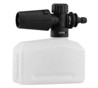 Spruzzatore di schiuma ad alta pressione per auto in ABS con valvola regolabile per schiuma detergente densa e effetto profondo bianco (1/4)
