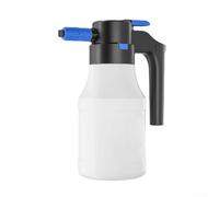 Spruzzatore di schiuma per auto elettrica, 1,5 l, con ugello spray a ventola, compatibile con pulizia automobilistica, bagno per animali domestici e uso in giardino, bottiglia bianca in PP/PE