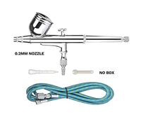 Spruzzatore di Vernice, 0. 2mm. Feed Gravity Dual-Action Airbrush Kit Airbrush Trigger Spray Pistola Spruzzatore for trucco Art Craft Model Paint Spraying Hobby Brush(136 0.2MM With Hose)