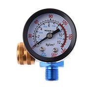 Spruzzatore di Vernice, 1/4Npt HVLP Spary Gun Regolator Air Manometro Air Regolatore for pistola a spruzzo(Oranje)