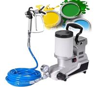 Spruzzatore di vernice 2,5L 120MPa ad alta pressione Airless Spruzzatore di vernice con tubo da 5 m/16.4ft e motore in rame puro per operazioni di spruzzatura interno/esterno prevenzione incendi