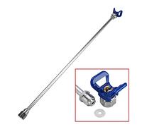 Spruzzatore di Vernice, 75 cm Airless Paint Spruzzatore Spray Guns Tip Extension Pole Asta Adatto a Pistole a spruzzo Parti dello strumento con sedile dell'ugello della guardia(Blue 75cm)