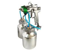 Spruzzatore di vernice a doppia testa con alimentazione a pressione, spruzzatore di vernice, pistola a spruzzo ad aria compressa da 1,3 mm Premium, pistola a spruzzo ad alta pressione,(Spray bottle)