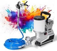 Spruzzatore di vernice airless, 1600 W ad alta pressione efficienza, pittore elettrico per la pittura della casa e tutte le operazioni di spruzzatura, 2,4 once al minuto, per fai da te casa e uso
