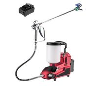 Spruzzatore di vernice airless ad alta pressione, spruzzatore a emulsione da 500 W con tubo da 5 m e asta di prolunga da 50 cm, capacità 2 l, per la prevenzione degli incendi interni ed esterni