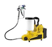 Spruzzatore di vernice airless ad alta pressione, spruzzatore a emulsione da 500 W con tubo da 5 m e asta di prolunga da 50 cm, capacità 2 l, per la prevenzione degli incendi interni ed esterni
