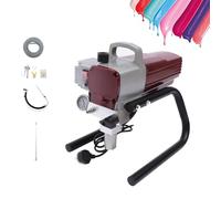 Spruzzatore di vernice airless elettrico ad alta pressione, Palmare 1800W, Larghezza spruzzo 250mm, Distanza di spruzzo 350-400mm, Attrezzatura portatile per pittura murale fai da te