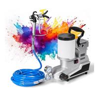 Spruzzatore di vernice airless per interni domestici, pistola a spruzzo da parete con overspray minimo e regolazione continua della velocità per pittura fai da te della casa,