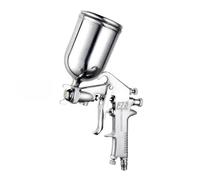 Spruzzatore di vernice airless, Pistola a spruzzo F-75 ugello da 1,5 mm con tazza impugnatura argentata pistola a spruzzo a colori regolabile for verniciatura di parti di mobili for auto(F75 UP)