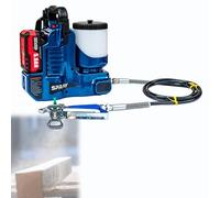 Spruzzatore di vernice airless portatile senza fili, spruzzatori di vernice ad alta pressione, doppia modalità elettrica, 3 batterie, capacità 1,2 litri, controllo preciso della velocità