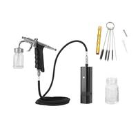 Spruzzatore di vernice, Auto Start Stop Air Brush Spray Cake Decorating Airbrush Compressor con grande capacità 2 0CC. Macchina della pistola della tazza for la colorazione del cibo(E)