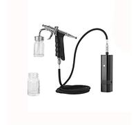 Spruzzatore di vernice, Auto Start Stop Air Brush Spray Cake Decorating Airbrush Compressor con grande capacità 2 0CC. Macchina della pistola della tazza for la colorazione del cibo(Noir)