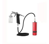 Spruzzatore di vernice, Auto Start Stop Air Brush Spray Cake Decorating Airbrush Compressor con grande capacità 2 0CC. Macchina della pistola della tazza for la colorazione del cibo(Silver)