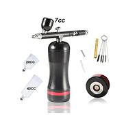 Spruzzatore di Vernice, Designs Airbrush Compressor Auto Start and Stop Function Sostituire con la penna della pistola a doppia azione della batteria(Part D Black)