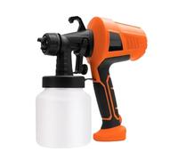 Spruzzatore Di Vernice Elettrico Da 500 W Pistola A Spruzzo 1000 ML Olio Staccabile Ad Alta Pressione Rivestimento Murale Strumenti For Aerografo Macchina A Regolazione Precisa(Orange)