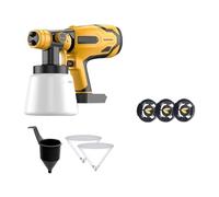 Spruzzatore Di Vernice For Pistola A Spruzzo Elettrica Senza Fili Da 1500 W For Aerografo For Rivestimento Di Mobili Con Batteria Da 20 V For Batteria Da 18 V(Yellow)