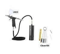 Spruzzatore di Vernice, Kit aerografo unico con griffatore a gravità tipo Pistola a spruzzo for modello Art Model Body Paint Artist Makeup Nail Tattoo Tools(TM80S Black G)