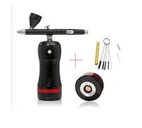 Spruzzatore di Vernice, Kit compressore aerografo Pistola a spruzzo di vernice FAI DA TE ad alta pressione Sostituire la batteria Mini pennello pneumatico pneumatico for make up chiodo torta auto arte