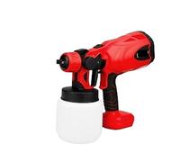 Spruzzatore di vernice, Pistola a spruzzo elettrica senza fili da 800ML spruzzatore di vernice portatile grafo con rivestimento in acciaio for mobili automatico compatibile con batteria da 18V(1 Batte