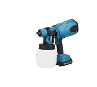 Spruzzatore di vernice, Pistola a spruzzo elettrica senza fili da 800ML spruzzatore di vernice portatile grafo con rivestimento in acciaio for mobili automatico compatibile con batteria da 18V(2 Batte