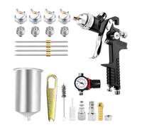 Spruzzatore di Vernice, Pistola a spruzzo for vernice H-827 - Spruzzatore pneumatico con ugelli da 1,4/1,7/2,0/2,5 mm, set for auto e mobili(1.4 1.7 2.0 2.5mm)