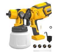 Spruzzatore di vernice senza fili per batteria DeWalt, spruzzatore per recinzione da giardino con 3 modalità di verniciatura a spruzzo, pistola a spruzzo portatile per recinzioni, capannoni, terrazze