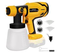 Spruzzatore di vernice senza fili per DeWalt 20 V max batteria, spruzzatori di vernice per interni di casa, HVLP elettrico airless, per mobili, pareti, armadi, recinzioni, porte, ecc. (batteria non