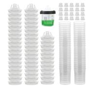Spruzzatore Di Vernice Usa E Getta - Di Miscelazione Di Vernice 4x10 Cm | Pistola A Spruzzo Automobilistico Riutilizzabile | Kit Di Pittura Auto In In Con Coperchio Da 50 Tazze E 2
